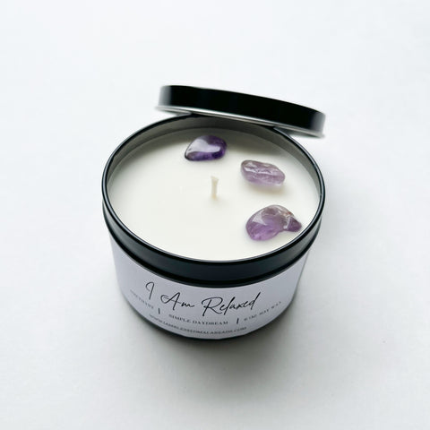 I Am Relaxed | Crystal Candle