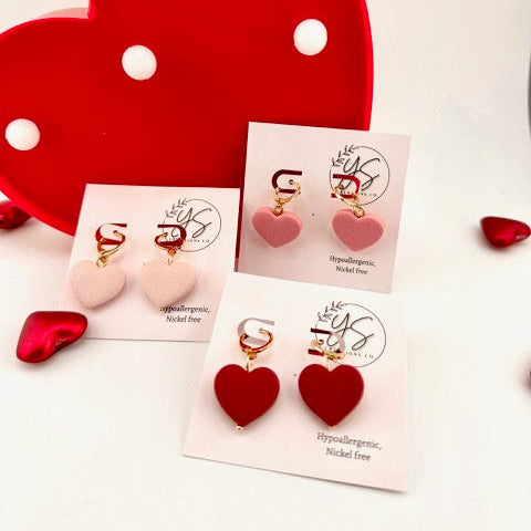 Heart Huggies | Earrings