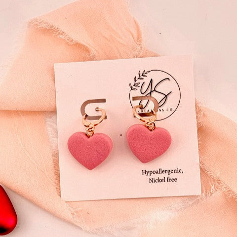 Heart Huggies | Earrings