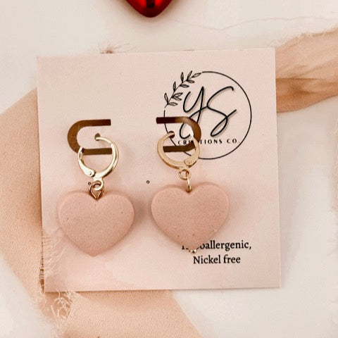 Heart Huggies | Earrings