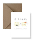 A Toast To the Happy Couple | Wedding Card - The Local Space