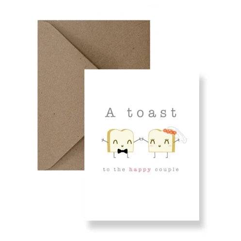 A Toast To the Happy Couple | Wedding Card - The Local Space