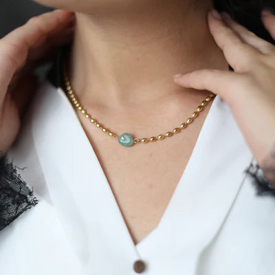 Bead Me Up Necklace - Gold Plated