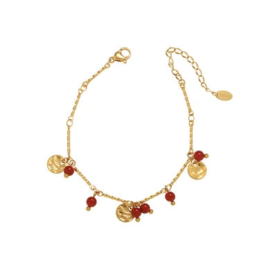 Cherry on Top Bracelet - Gold Plated