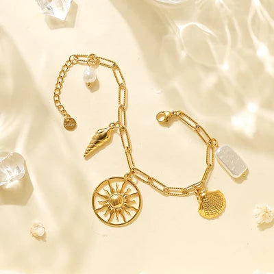 Golden Keepsakes Charm Bracelet - Gold Plated