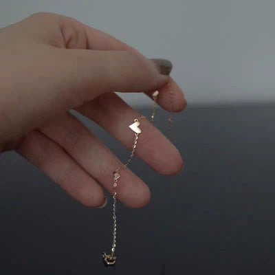 Tiny Hearts Bracelet - Gold Plated