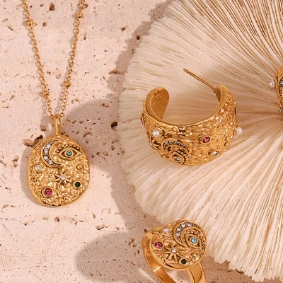 Zodiac Glow Necklace - Gold Plated