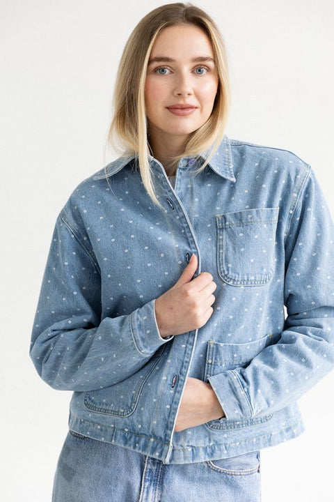 Floral Denim Jacket