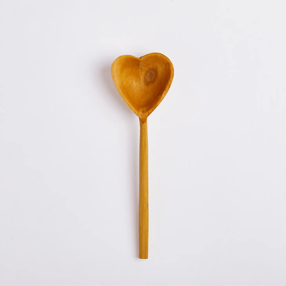 Hand-Carved Heart Tea Spoon - The Local Space