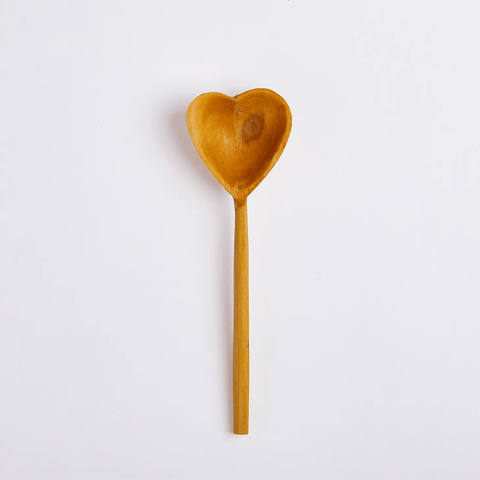 Hand-Carved Heart Tea Spoon - The Local Space