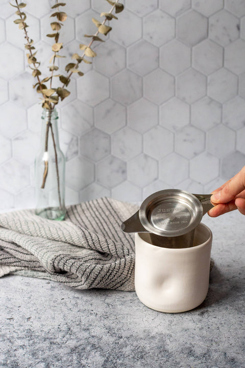 Tea Infuser with Dual-use Coaster Lid - The Local Space