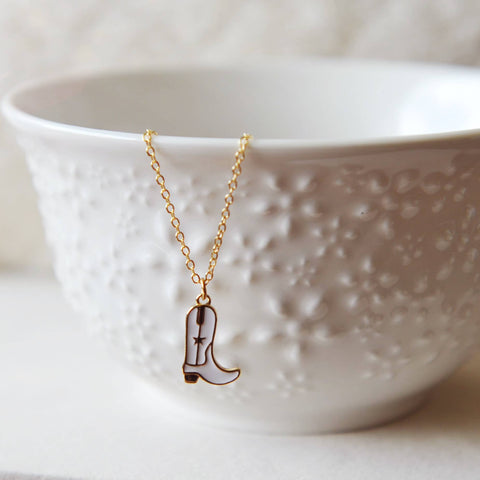 Kataleya Cowboy Boot Necklace  - The Local Space