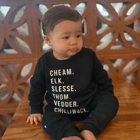 Kids Chilliwack Mountains Crewneck – Youth Graphic Sweatshirt - The Local Space