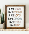 Affirmation Framed Wooden Sign - The Local Space