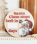 Vintage Santa Christmas Countdown Mini Sign (SALE) - The Local Space