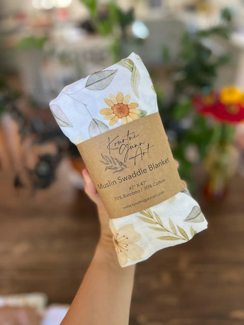 Kourtni Gunn Art Swaddle Blankets - Multiple Designs