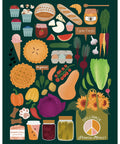 Kourtni Gunn Art Farmers Market Greeting Card - The Local Space