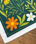 Kourtni Gunn Art Flower Garden Tea Towel - 100% Cotton - The Local Space