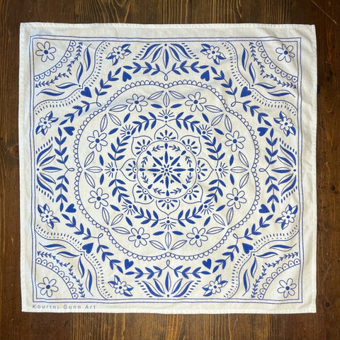 Kourtni Gunn Art Mandala Tea Towel - 100% Cotton - The Local Space