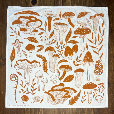 Kourtni Gunn Art Mushroom Tea Towel - 100% Cotton - The Local Space