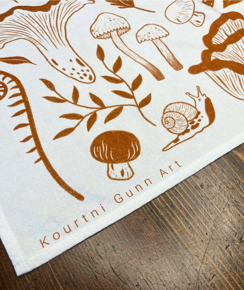 Kourtni Gunn Art Mushroom Tea Towel - 100% Cotton