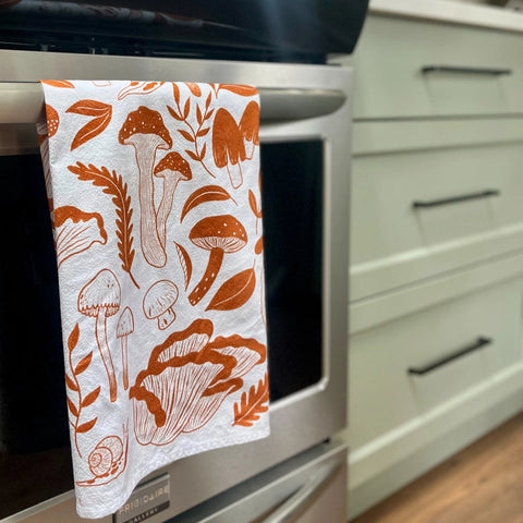 Kourtni Gunn Art Mushroom Tea Towel - 100% Cotton