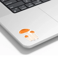 Kourtni Gunn Art Orange Mushrooms Sticker - The Local Space