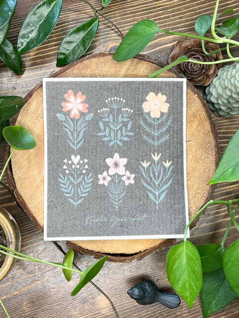 Kourtni Gunn Art Swedish Dishcloths - Eco - friendly Paper Towel Alternative - The Local Space