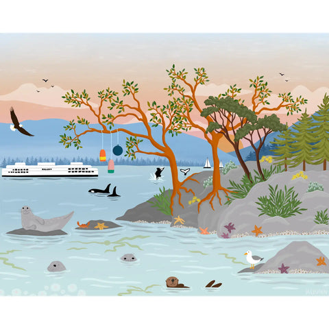 Kourtni Gunn Art Vancouver Island Greeting Card