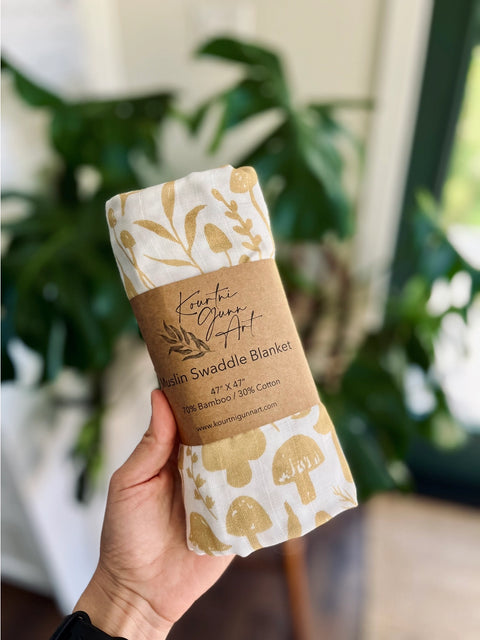 Kourtni Gunn Art Swaddle Blankets - Multiple Designs