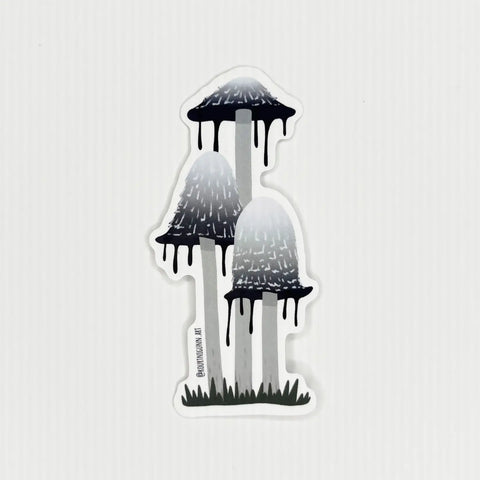 Inky Cap Mushroom Sticker
