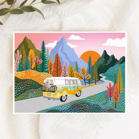 Kourtni Gunn Art Road Trip Greeting Card