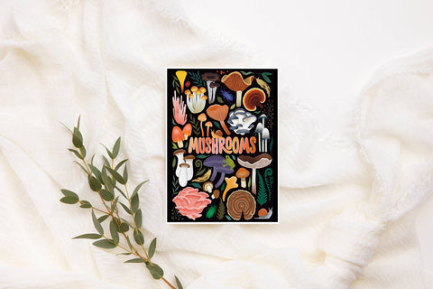 Kourtni Gunn Mushrooms Greeting Card