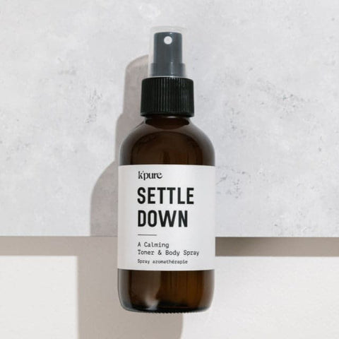 K'Pure Settle Down Essential Oil Spray – Calming Lavender Face + Pillow Mist - The Local Space