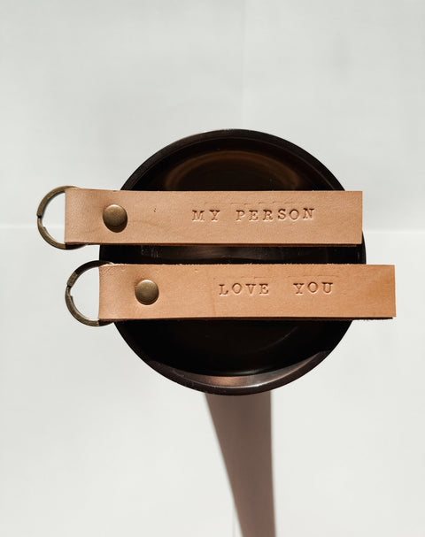 Leather Key Tags - The Local Space