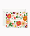 Linden Paper Co. Lively Garden Congratulations Mini Greeting Card - The Local Space