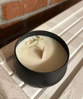 Little House Creations Bourbon Sandalwood wood wick candle 6oz soy candle - The Local Space