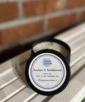 Little House Creations Bourbon Sandalwood wood wick candle 6oz soy candle - The Local Space