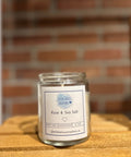 Little House Creations rose and sea salt soy candle 6oz - The Local Space