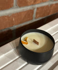 Little House Creations Satsuma Tangerine wood wick candle 6oz soy candle - The Local Space