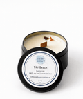 Little House Creations Tiki Beach Candle - 6oz All Natural Wood Wick Soy Candle - The Local Space