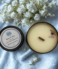 Little House Creations Wine and Dine wood wick candle 6oz soy candle - The Local Space