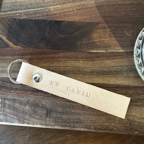 Leather Key Tags - Various Designs