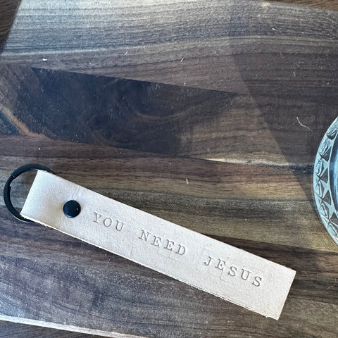 Leather Key Tags - Various Designs