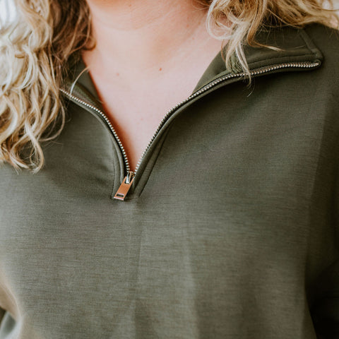 Mailyn Mockneck Half Zip Pullover