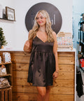 Satin Baby Doll Dress - The Local Space