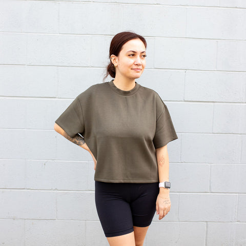 Tess Soft Knit Scuba Tee