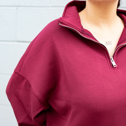 Mailyn Mockneck Half Zip Pullover