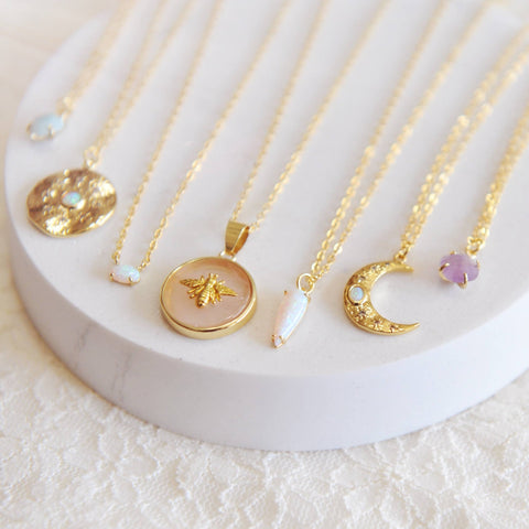 Lola Bee Necklace Rose Quartz - The Local Space