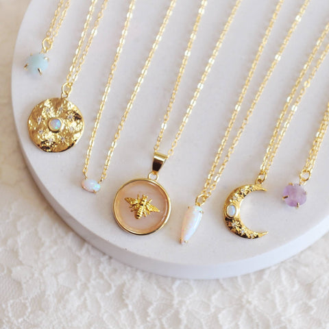 Lola Bee Necklace Rose Quartz - The Local Space